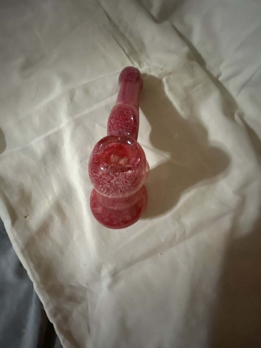 Red Hammer Glass Piece Bubbler